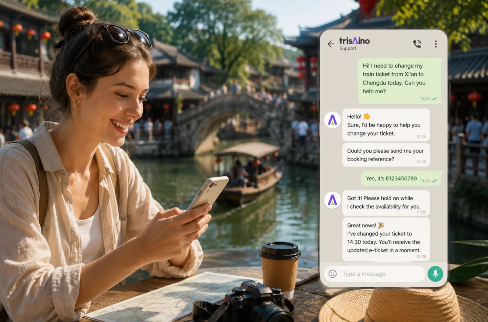 Kann ein Reise-Concierge bei Buchungen und Änderungen während der Chinareise helfen?