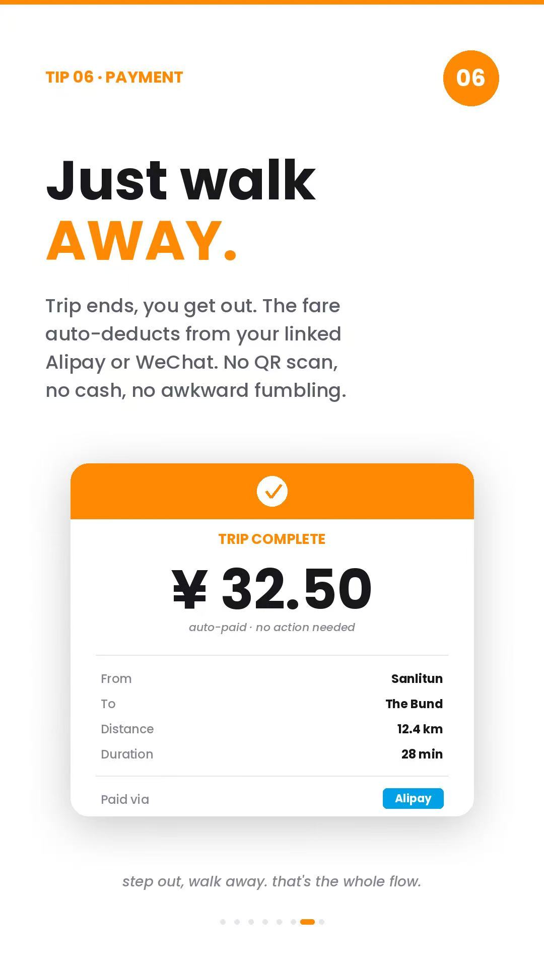 Tip 06: Just walk AWAY